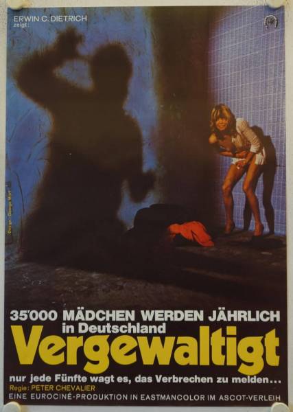 Vergewaltigt original release german movie poster